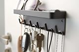 Yamazaki Smart Magnetic Key Hook Tray Black BK 2755 Designed Japan view 6