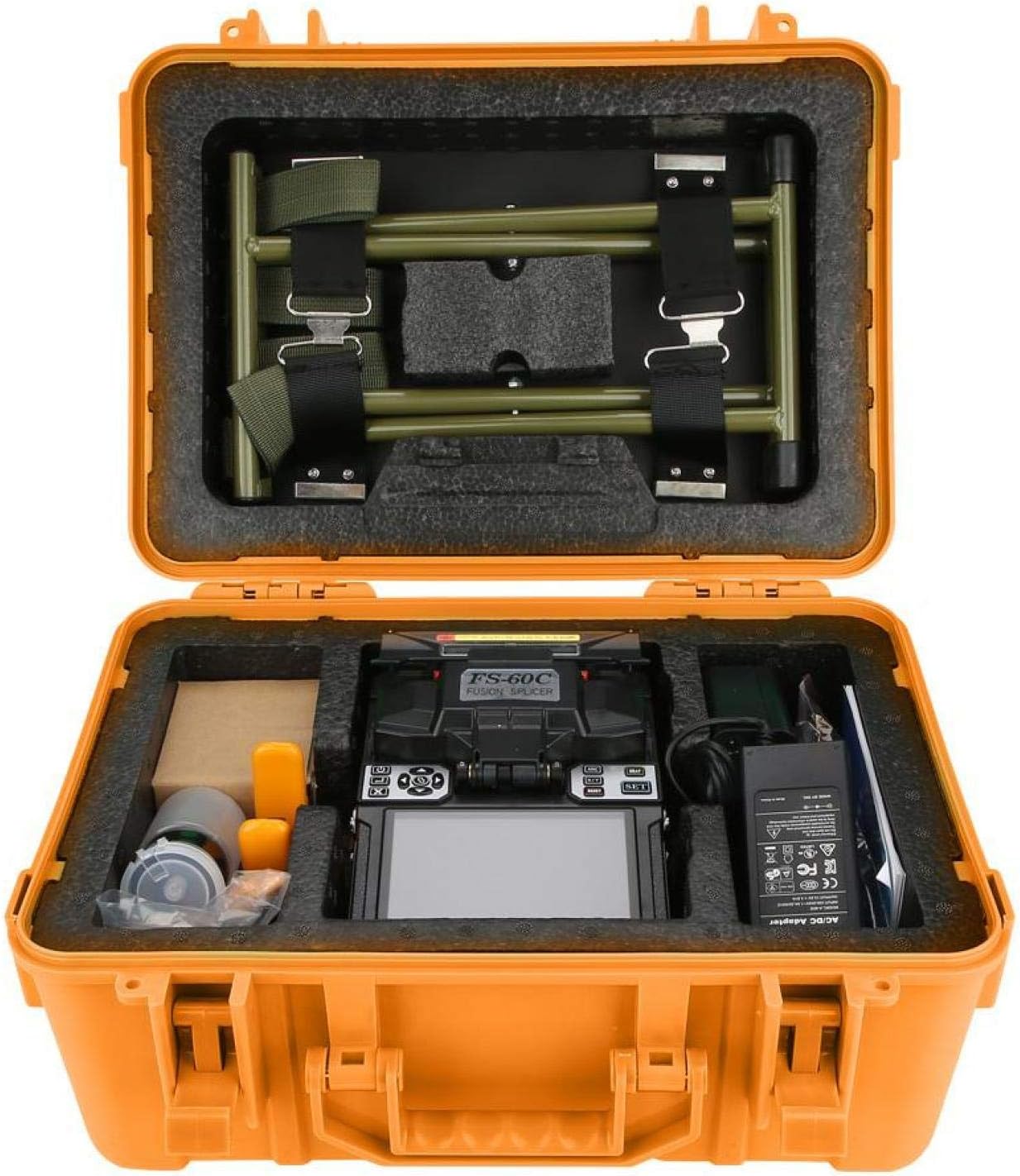 Empalmador de fusión de fibra óptica