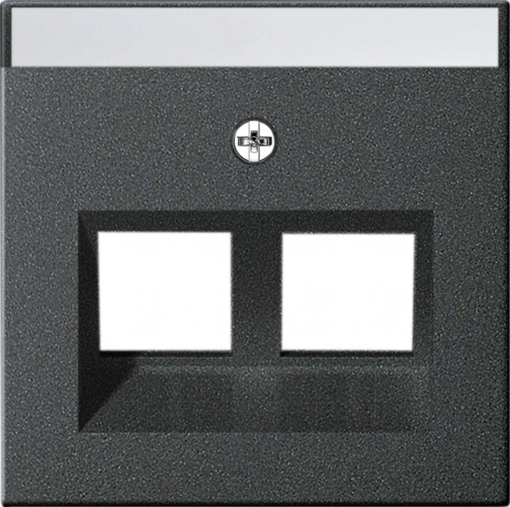 GIRA 264028 Cover Label Modular Jack 30 ° 2 Gang system 55 ANTHRACITE