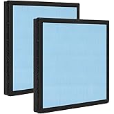 2 Pack HEPA 550 Filter, HEPA& Activated Carbon Filter Replacement Compatible with AlorAir CleanShield HEPA 550 Air Scrubber (17.2＂×15.3＂×2＂)