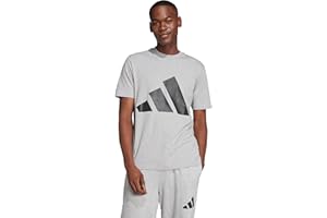 adidas Men's Essentials Big Logo T-Shirt, Black/White, Medium