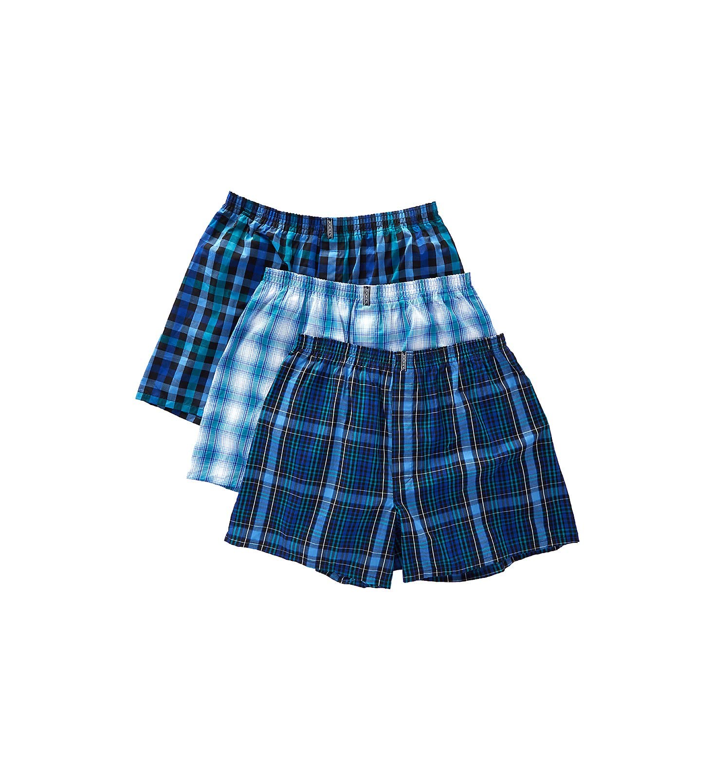 View 1 of ***SIMILAR ITEM***
Jockey Men's Underwear Classic Full Cut Boxer - 3 Pack (Soft Plaid/Varigated Plaid/Huge Check, LG (Waist 36-38"))