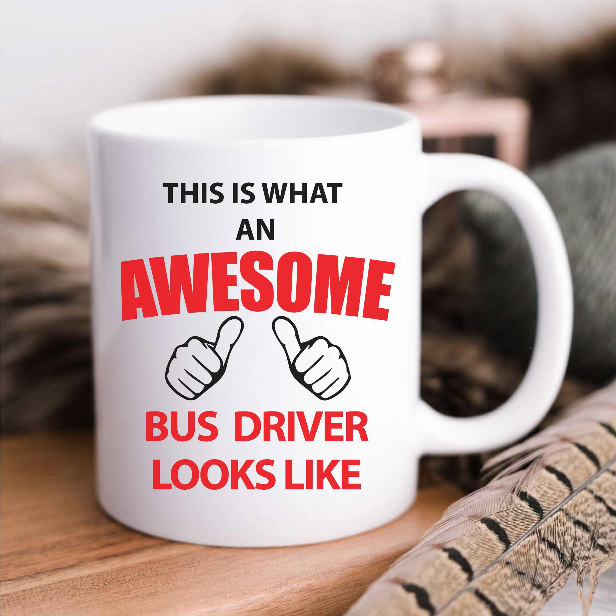 60 Second Makeover Limited This is What an Awesome Bus Driver Looks Like Mug Bus Driver Gifts for Men 11oz Ceramic Coffee Cup Dishwasher Safe Microwave Safe