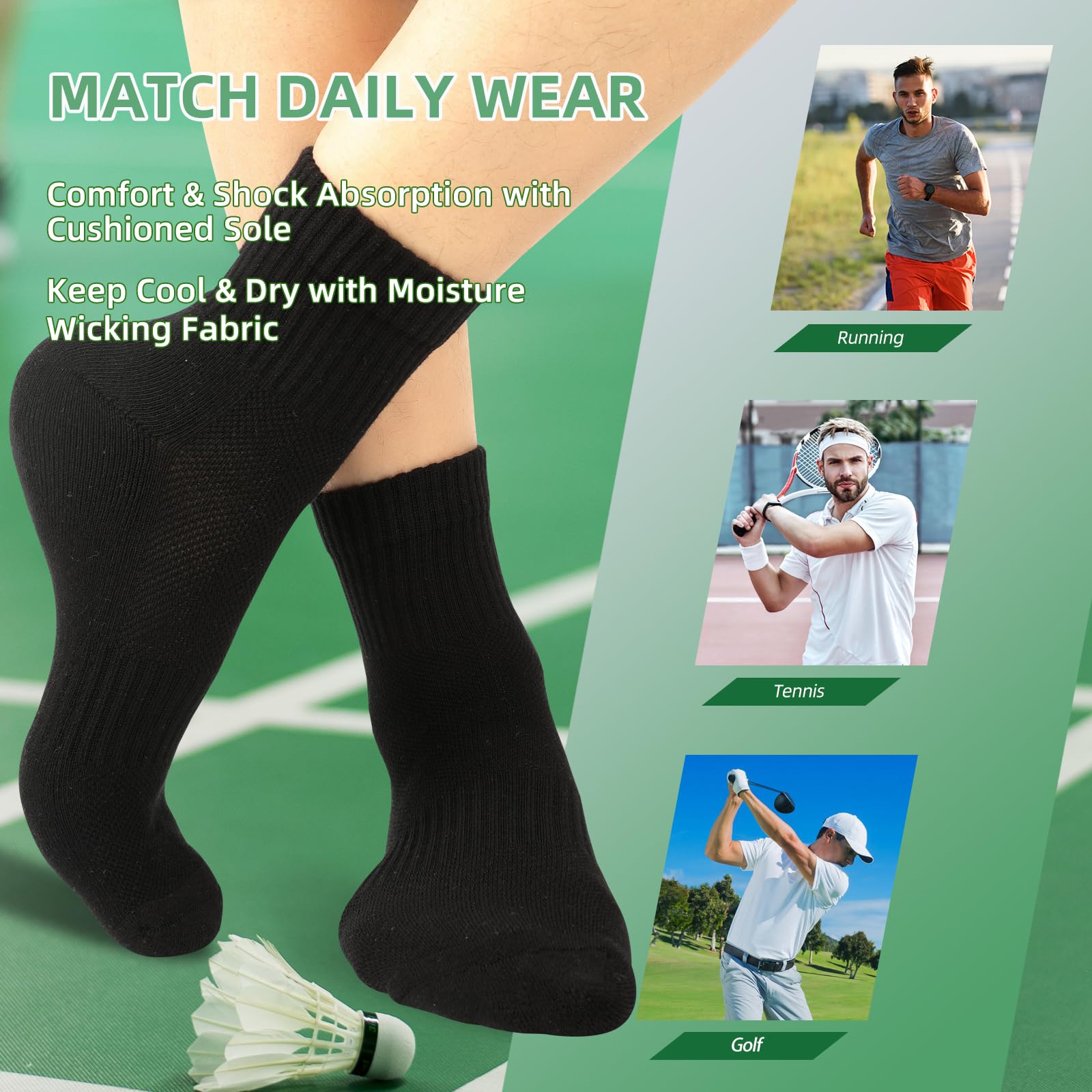 Kodal Copper Ankle Running Socks for Men Women Cushion Cotton Quarter Socks Odor Control for Smelly Sweaty Feet 4 Pairs