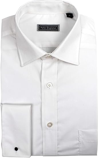 mens white double cuff shirt
