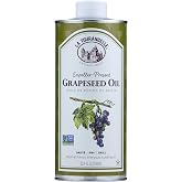 La Tourangelle Expeller-Pressed Grapeseed Oil for Cooking, 25.4 fl oz | Family-owned since 1867, Use for Cast Iron Seasoning,