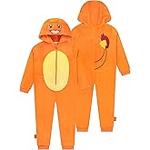 Pokemon Onesie, Charmander Onesie For Boys, Fleece Boys Pajamas, Charmander Pajamas For Kids