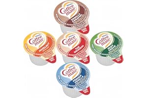 GAGL Coffee Liquid Creamers 30 Count - 5 Flavor Variety Pack - Original, French Vanilla, Irish Creme, Vanilla Caramel, Hazelnut - 6 cups of each flavor