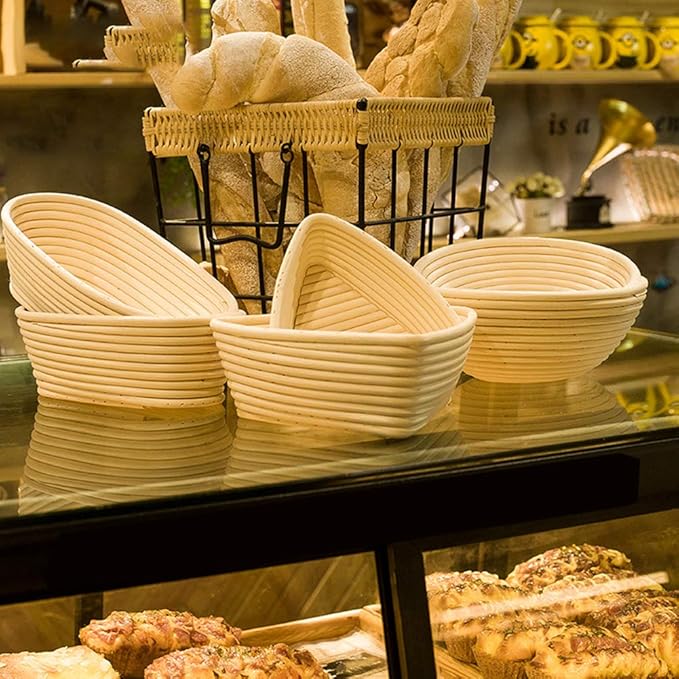 Cesta de fermentación para pan, cesta de prueba, mimbre natural ...