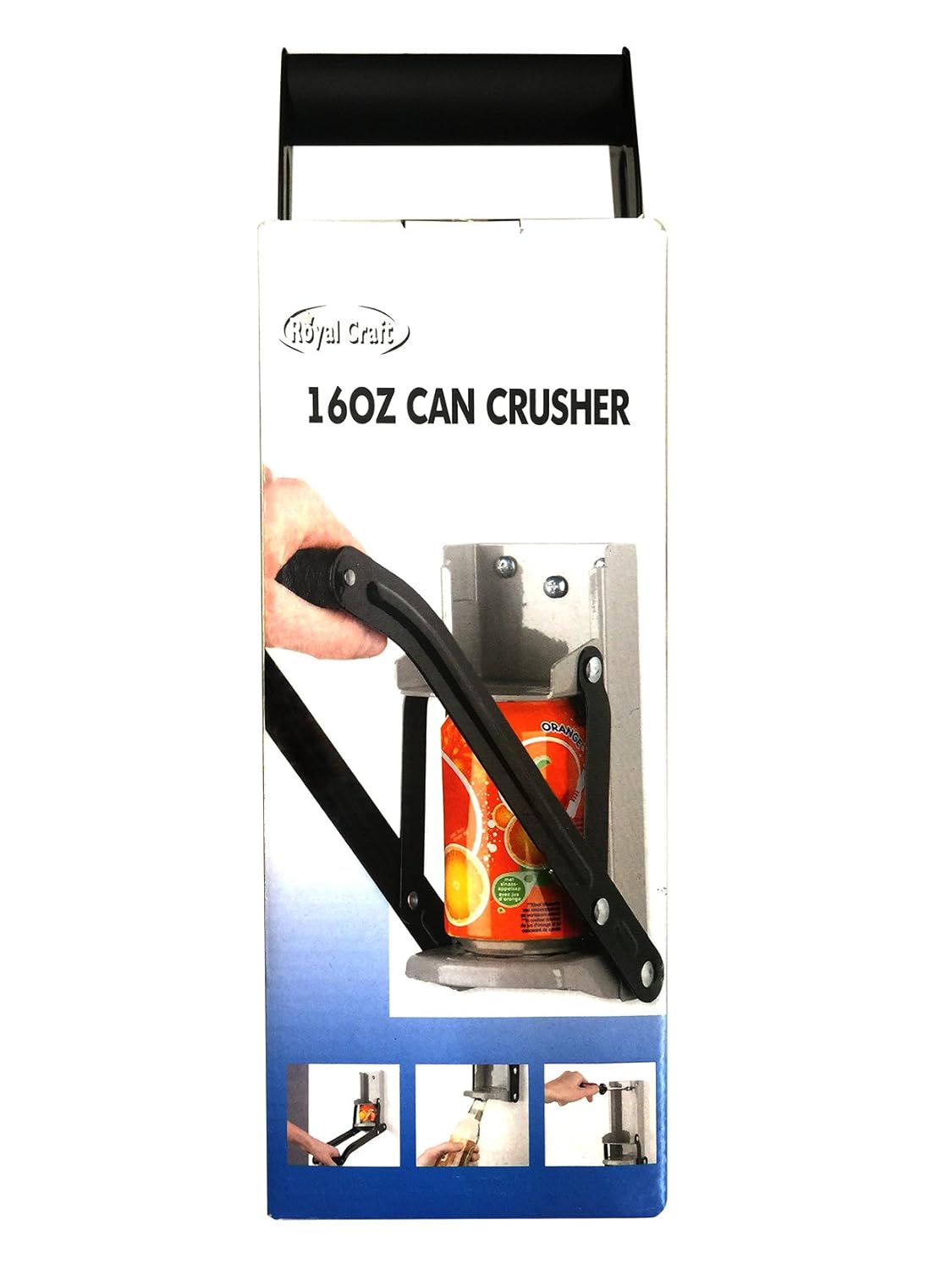 THE EASY 1 CAN CRUSHER Heavy Duty 16oz Pull Aluminum Soda Beer