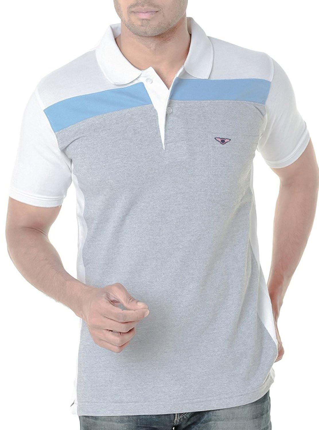 scatchite men's cotton half sleeve polo t-shirt