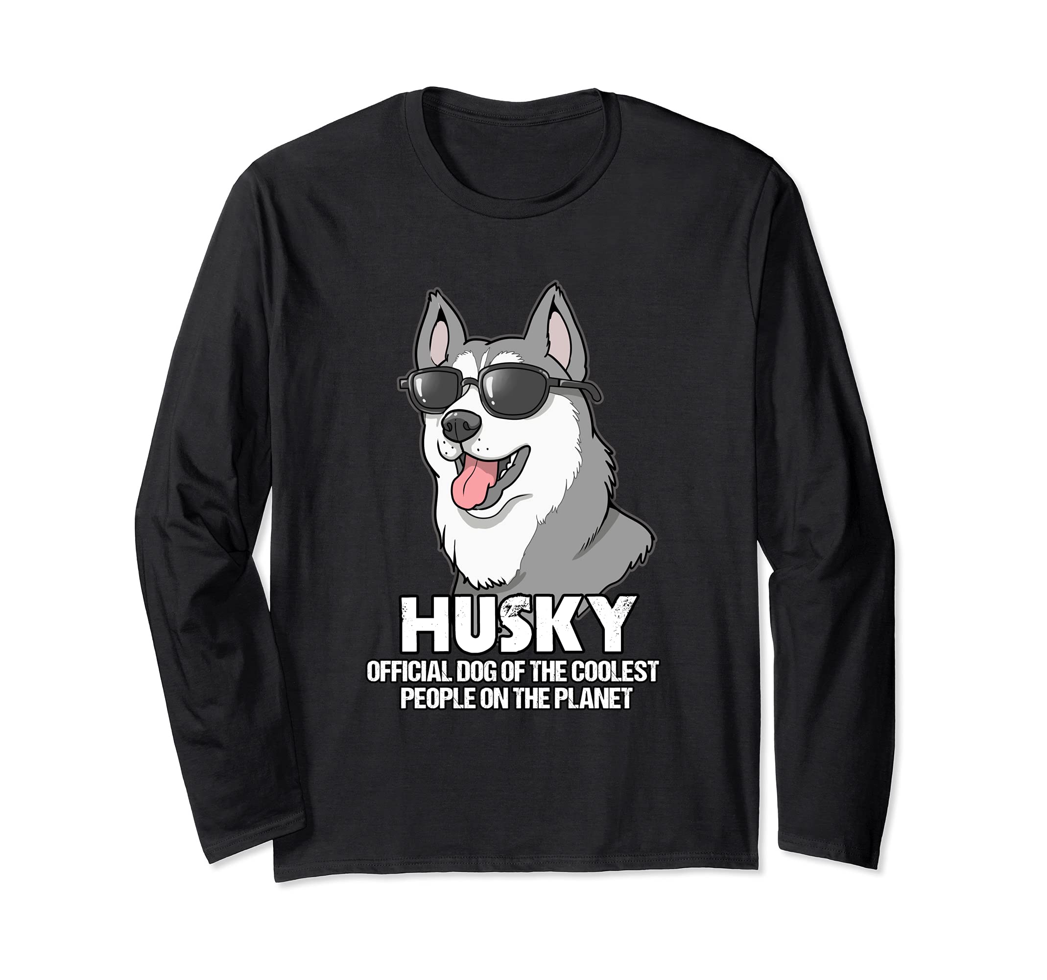 Siberian Husky Dog Cool People Long Sleeve T-Shirt