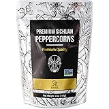 Soeos Premium Szechuan Peppercorns, 4oz(113g), Authentic Sichuan Red Peppercorn, Numbing and Tingle Effect, Less Seeds, Stron