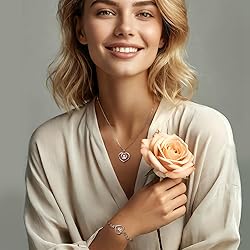 Agvana April Birthstone Jewelry CZ Bracelet for