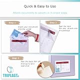 Triplast 1000 x A5 Documents Enclosed Wallets Clear Peel & Seal 225 x165 mm view 5