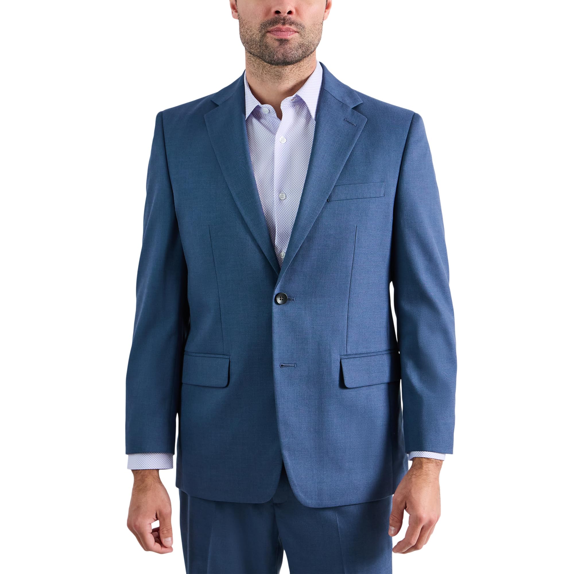 Haggar Men’s JMH Premium Classic Fit Suit Separates Jacket, Chambray