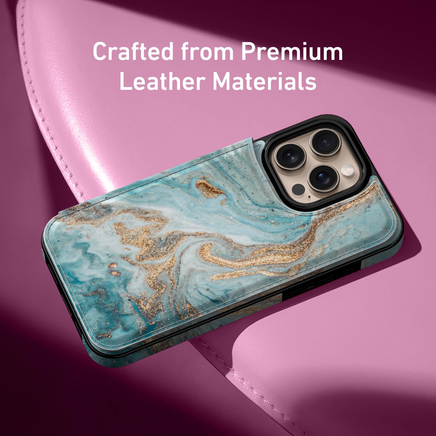 Goodon for iPhone 16 Pro Max Case Wallet - Flip