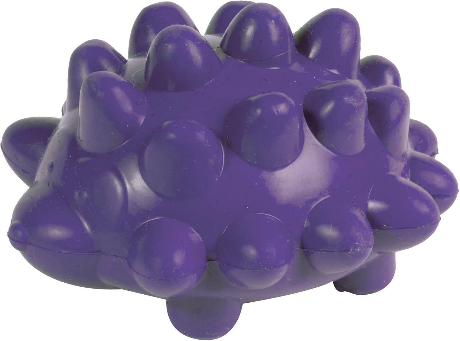 purple hedgehog dog toy