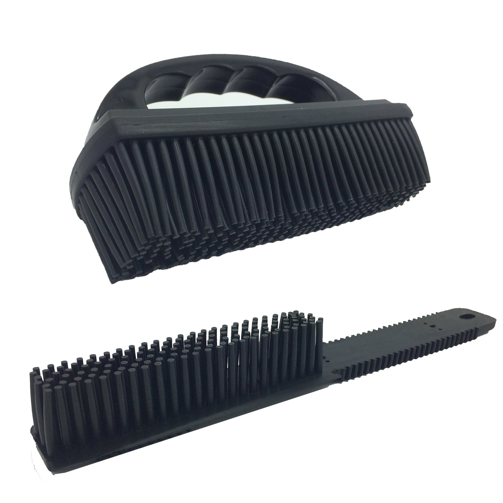 MartinCox Rubber Pet Hair Fur Remover Comb & Brush Twin Pack Set