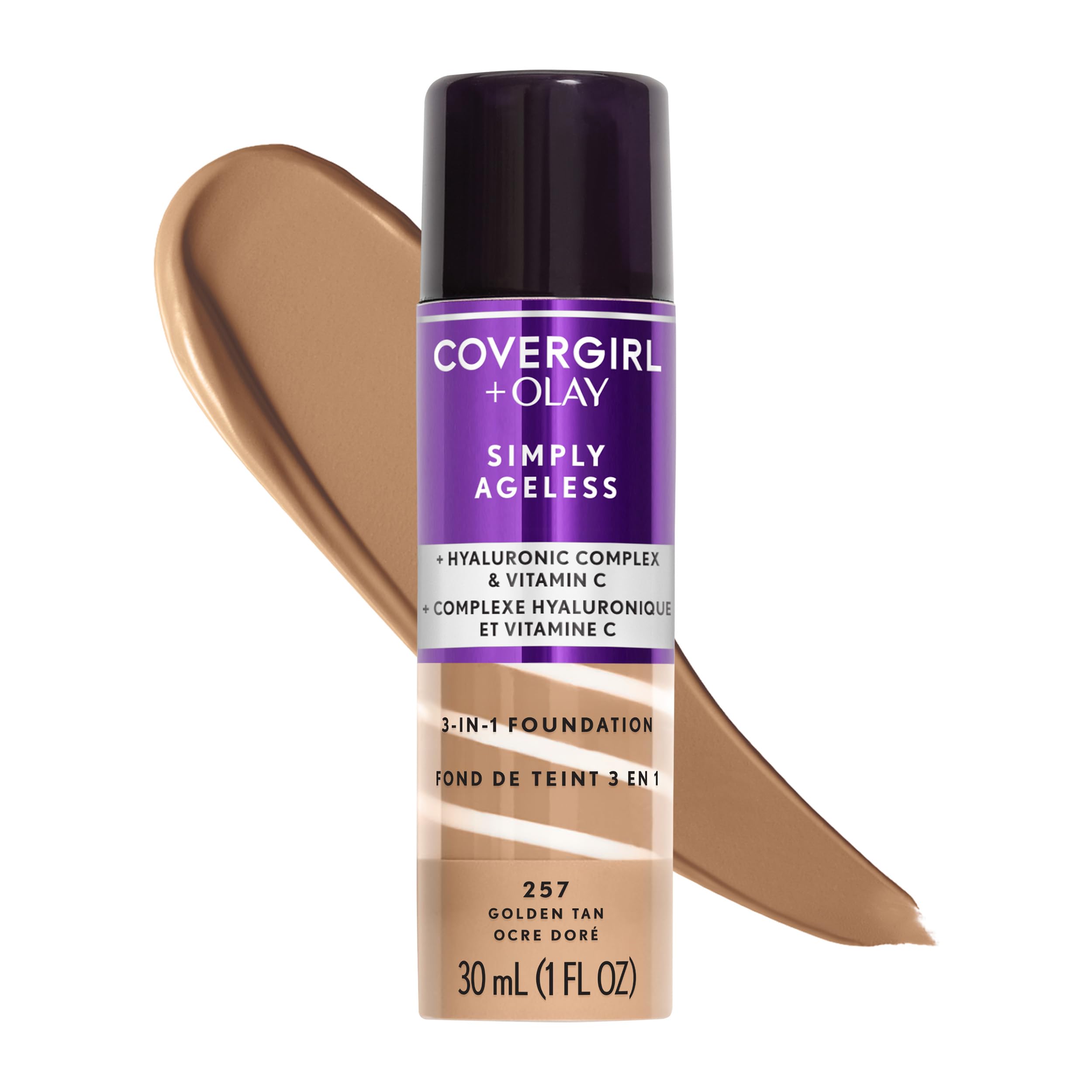 COVERGIRL Simply Ageless 3-in-1 Liquid Foundation - Golden Tan 257