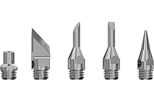 LEXIVON Genuine Butane Torch Soldering Iron Tips | 5-Piece Set, Compatible with LX-770 and LX-771 Models (LX-TIP-D)