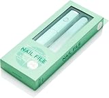 Malva Belle Crystal Glass Nail File Double Sided Tempered Salon Pastel Green 2mm view 6