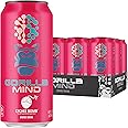 Gorilla Mind Energy Drink | Unmatched Energy · Amplified Focus | N-Acetyl-L-Tyrosine, Alpha-GPC, 200mg Caffeine, Uridine, Saffron | 0 Sugar Or Artificial Colors | 16oz, 12-Pack (Lychee Bomb)