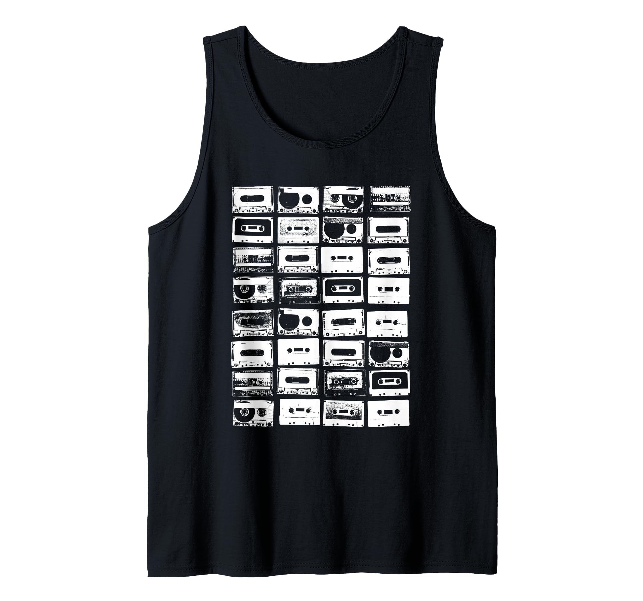 Cassette Tapes 1980s Music Vintage Style Tank Top
