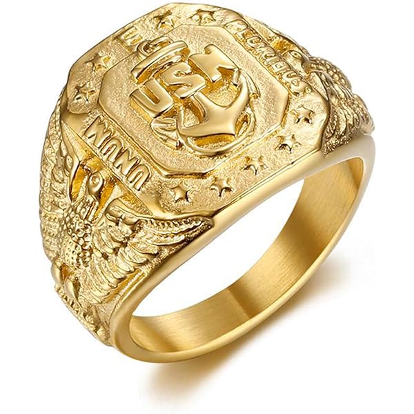 JASXEYO Mens Rings, Signet rings,gold plated rings for men,Men