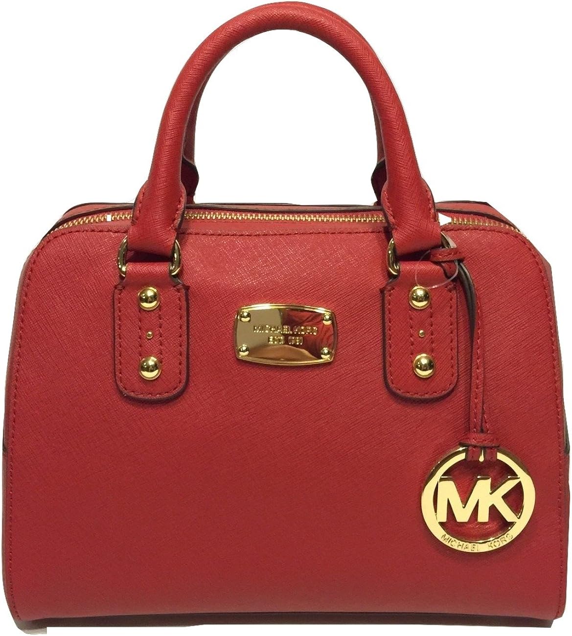 Michael Kors Small Satchel Red Saffiano Leather Handbags