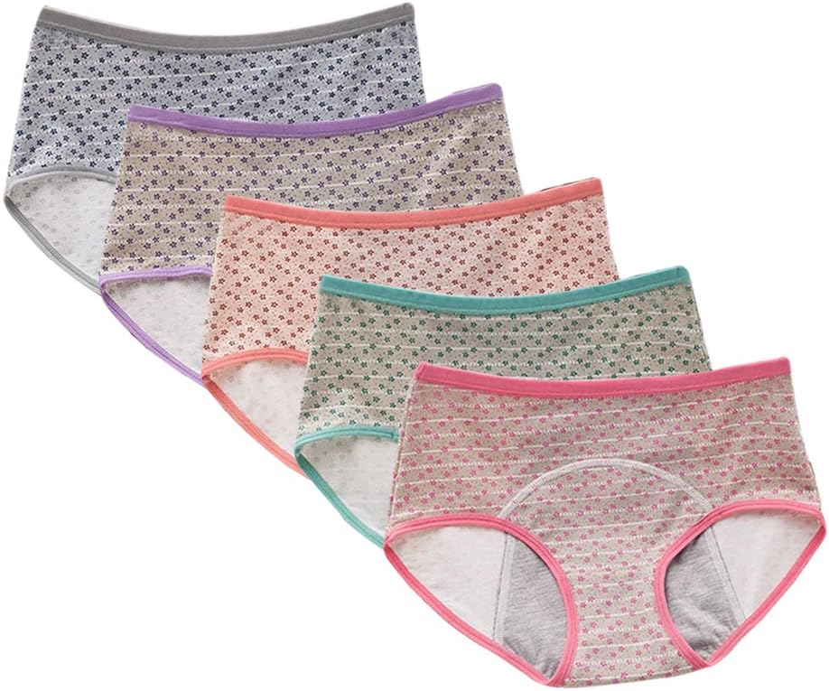 Casa Multipack Womens Underwear Menstrual Period Briefs Leak Proof Protective Pants Incontinence Postpartum Cotton Knickers