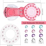 LJAPPLIED Hair Bedazzler Kit Girls Kids Hair Gems Stamper Glam Styling Tool 180 view 2