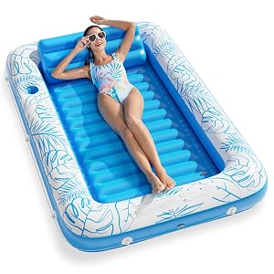Jasonwell Inflatable Tanning Pool Lounger