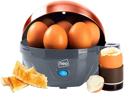 Neo 3 in 1 Durable Kitchen Electric Egg Cooker Poacher Omelette Maker Grey