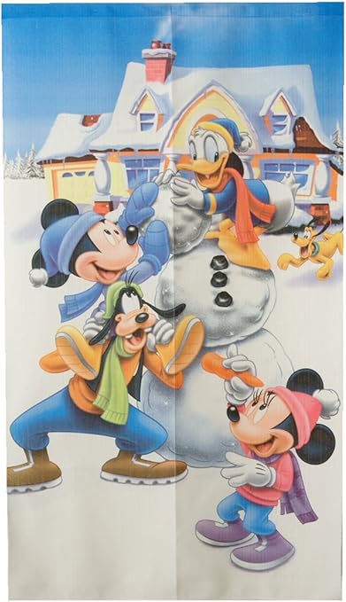 Amazon ディズニー のれん 暖簾 Holoiday It Dm 約85 150cm Disney イケヒコ コーポレーション ホーム キッチン 通販