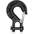 YSYONM Winch Hook Forged Steel Heavy Duty Clevis Slip Hook 5/16" Extreme Hook for Winch Cable Ropes (Black)