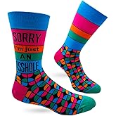 Fabdaz Sorry I'm Just an As-hole Fun Socks for Men