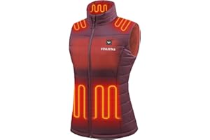Venustas Women's Heated Vest with Battery Pack 7.4V, Heated clothes for women