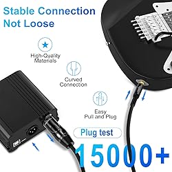 Twozoh XLR Male to 1/4 Inch Jack TRS Cable 30FT 2
