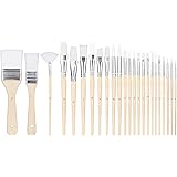 Amazon Basics Art Paint Brushes Set for Artists, Adults & Kids, 24 pcs