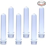 Rainbow-B 20 Clear Plastic Test Tubes with Caps, 25x140mm(40ml) with 1 100ml Plastic Beaker