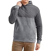 Dokotoo Men Men's Casual Hooded Collar Sweatshirts Long Sleeve Drawstring Pullover Graphic Hoodies with Pockets