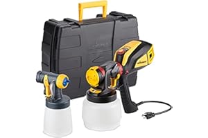 Wagner Spraytech 02419307 FLEXiO 595 Handheld HVLP Paint Sprayer, Sprays Most Unthinned Latex, Includes Two Nozzles - iSpray & Detail Finish Nozzle, Complete Adjustability, Lightweight Design