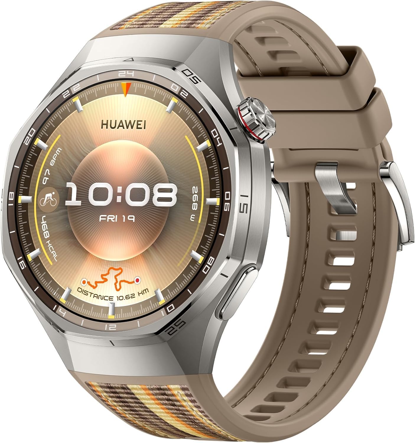 Photo 1 of HUAWEI Watch GT 6 Pro Smart Watch, 1.47'' Display, up to 21 Days Battery Life, GPS Smart Watches with 100+ Sports Mode, Cycling, iOS & Android Compatible, Health Monitoring, 46mm, Brown