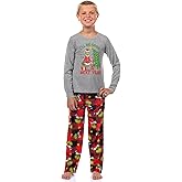 Dr. Seuss The Grinch Pajamas Buffalo Plaid Matching Family Sleepwear