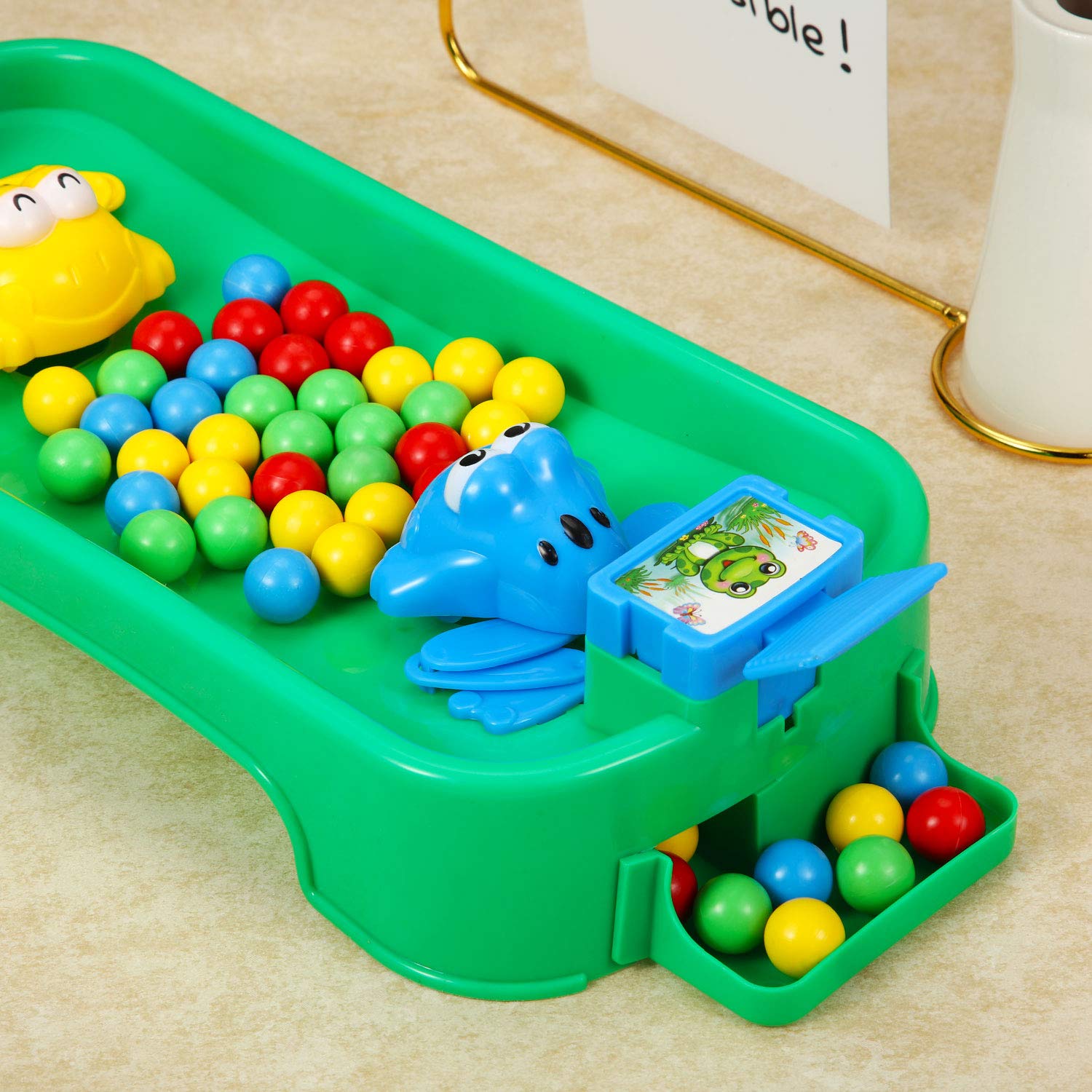 150 Pieces 14.4 mm Game Replacement Marbles Plastic Colored Game Balls Compatible with Hungry Hungry Hippos Greedy Frog