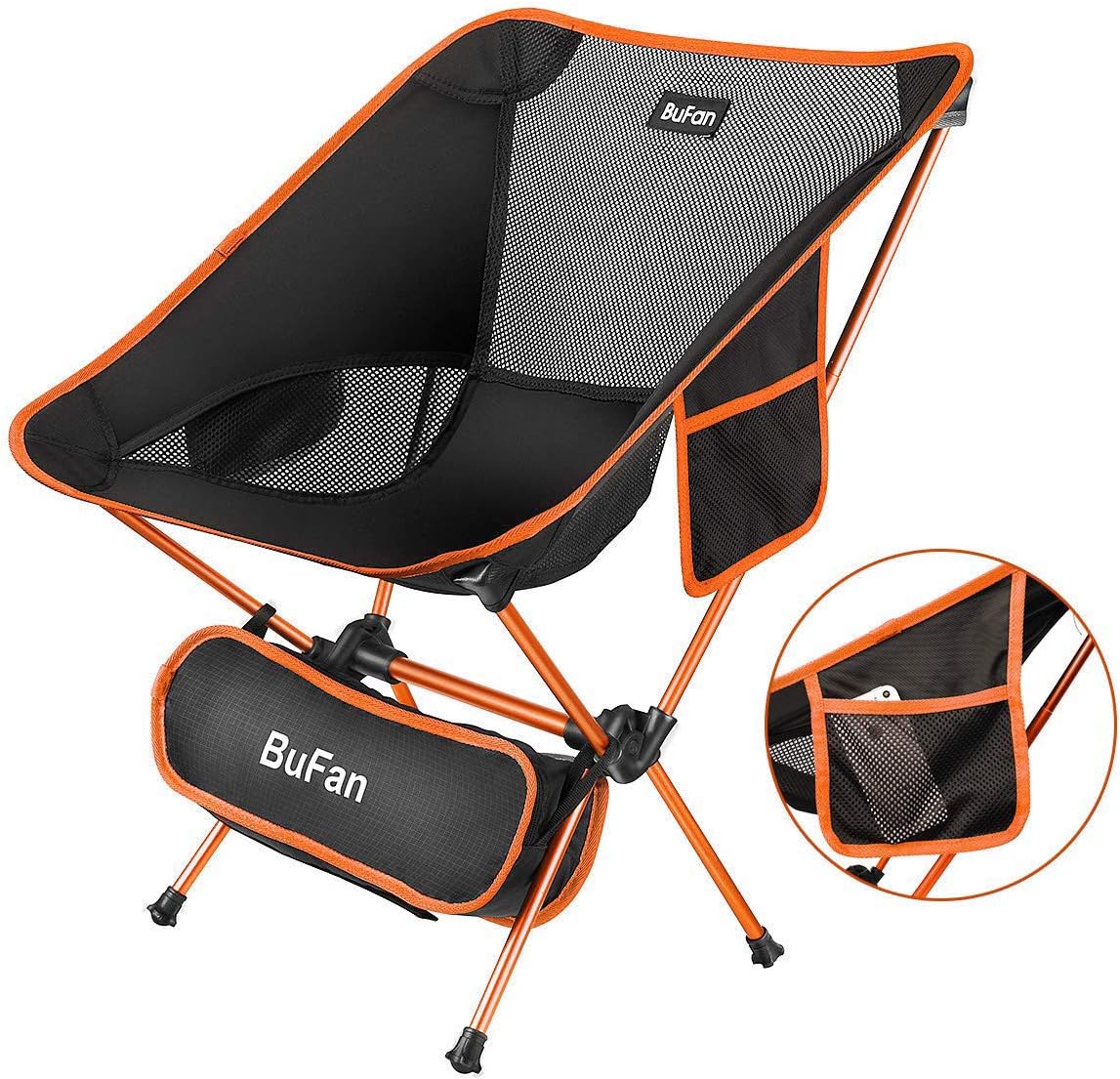 BuFan Campingstuhl Klappbarer Campingstuhl Ultraleichter Faltbarer
