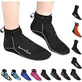 OMGear Water Socks Neoprene Socks Beach Booties 3mm 5mm Anti-Slip Wetsuit Footwear Fin Swim Sand Proof Socks