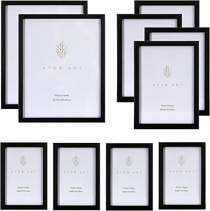 Atobart Black Solid Wood Gallery Picture Frame Collage Photo Frames With Real Glass Front Two 8x10 Four 5x7 Four 4x6 Set Of 10 Amazon Co Uk Kitchen Home Atobart Black Solid Wood Gallery Picture Frame Collage Photo Frames With Real Glass Front Two 8x10 Four 5x7 Four 4x6 Set Of 10 Amazon Co Uk Kitchen Home