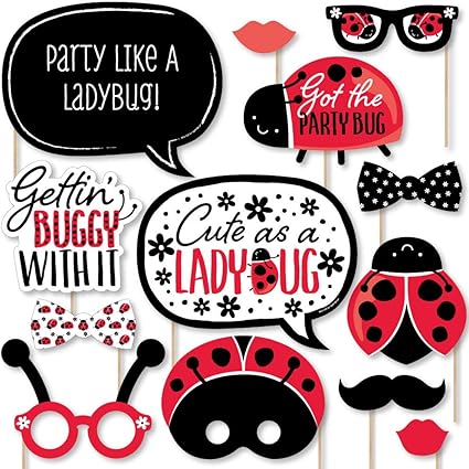 ladybug baby shower backdrop